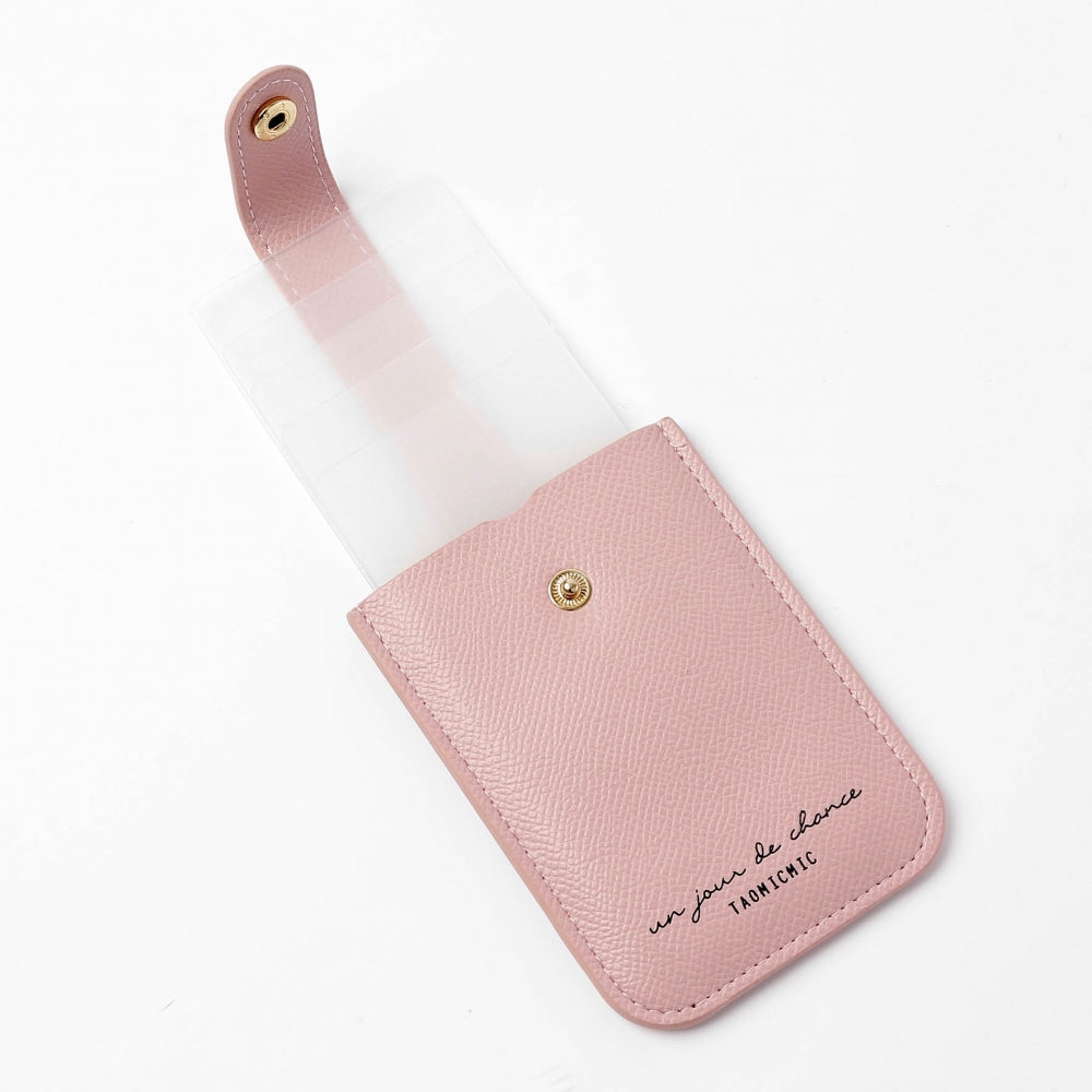 팝업 슬라이드 카드지갑(핑크)슬라이딩 포켓지갑