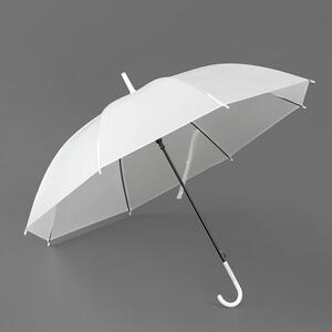 가벼운 반투명 장우산(화이트) 비닐우산